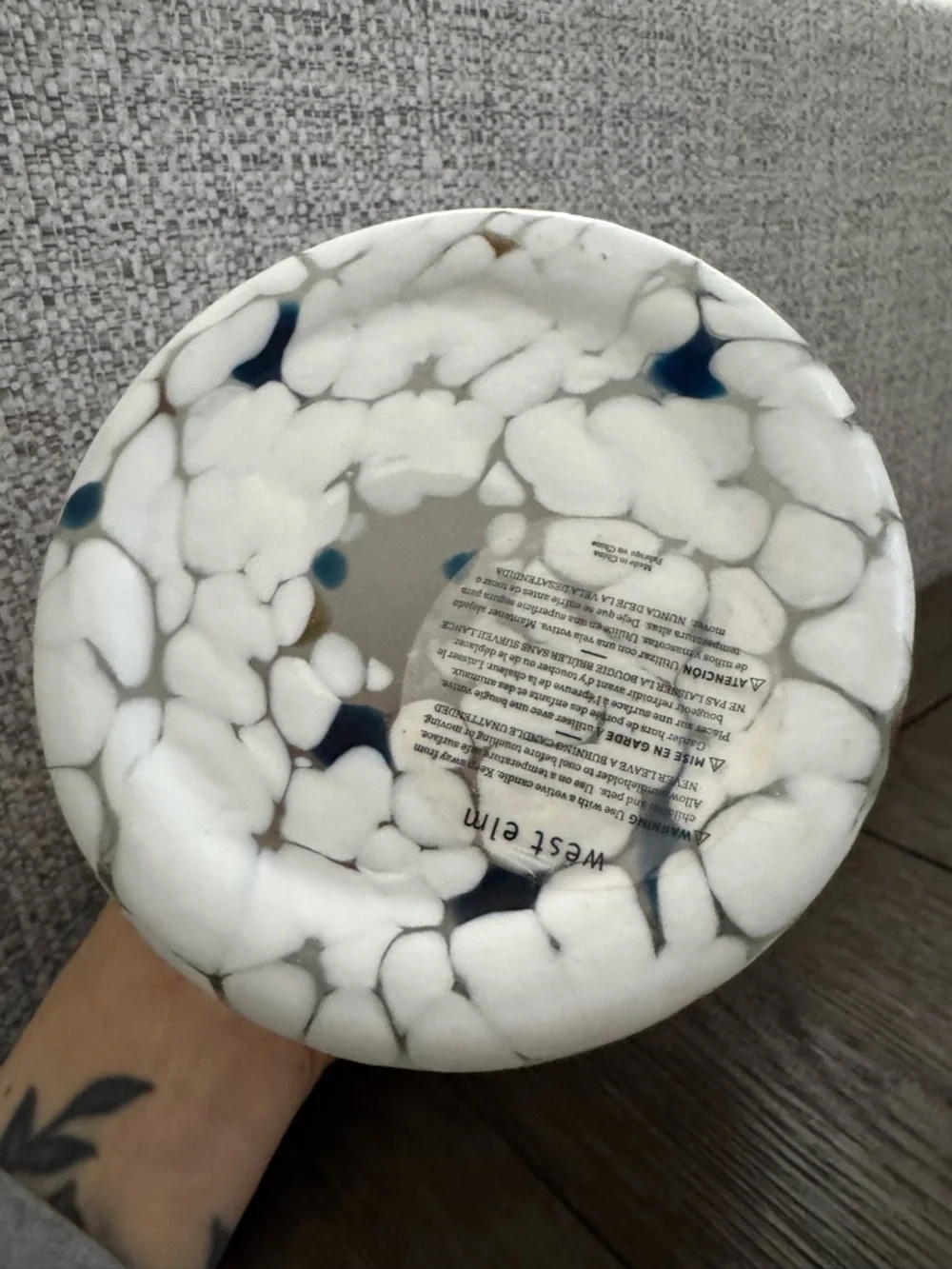 West elm Mexican glass votive candle holder